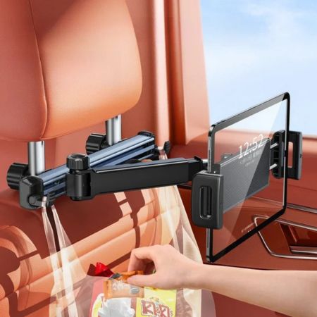 Support-pour-tablette-voiture-gris