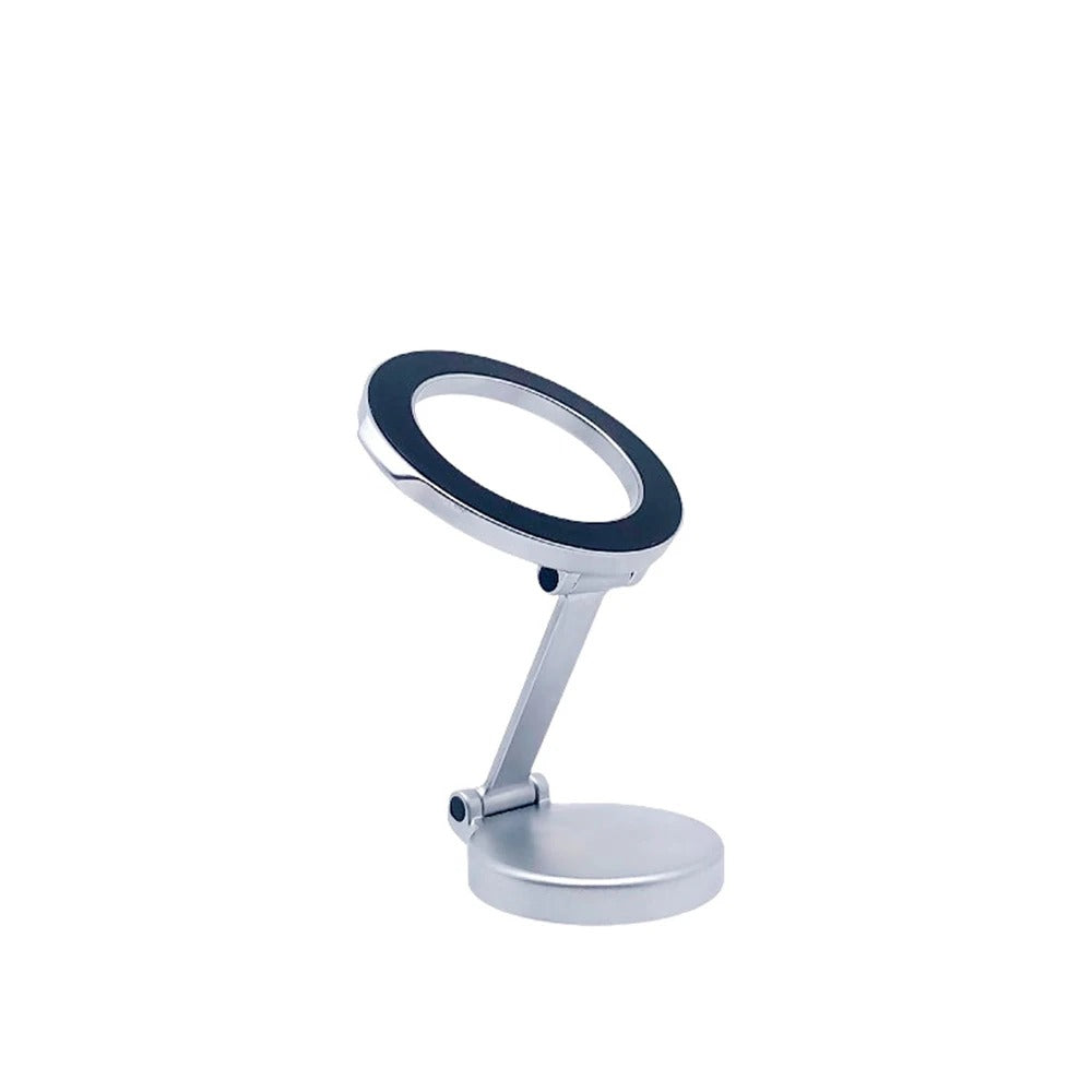 support-téléphone-magnétique-voiture-argenté