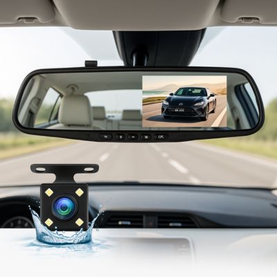 dashcam rétroviseur intérieur avec caméra arrière