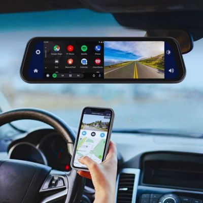 dashcam voiture rétroviseur portable main