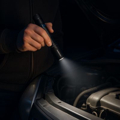 lampe de poche voiture en panne
