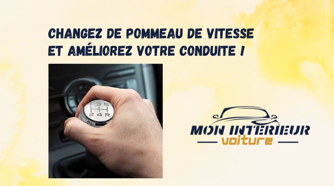 Pommeau de vitesse dans une main