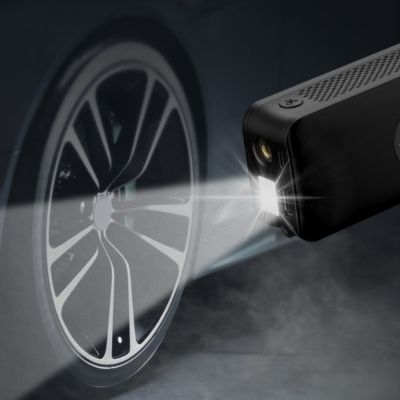 Gonfleur pneu led allumée