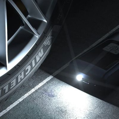 gonfleur pneu led allumée
