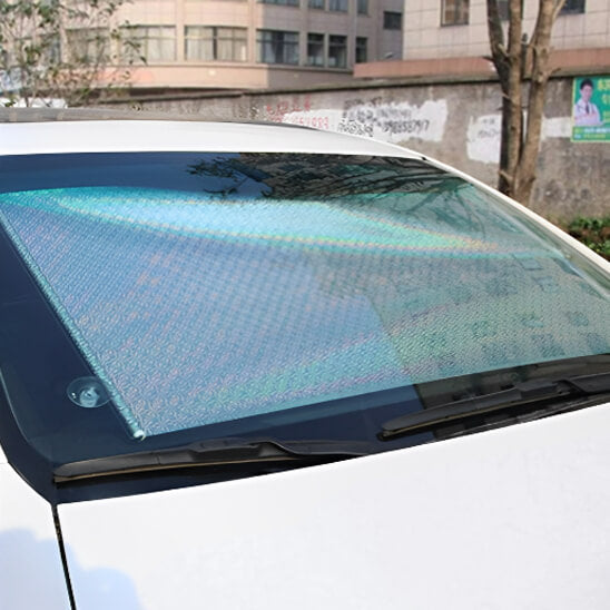 Pare-soleil voiture pare-brise avant​ voiture blanche
