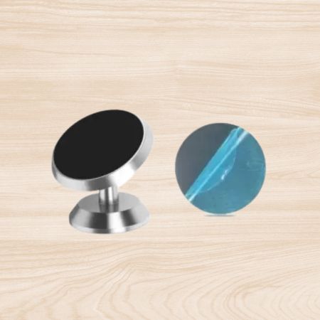 support-téléphone-magnétique-voiture-argent