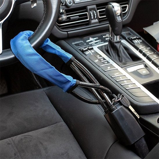 Antivol voiture bleu