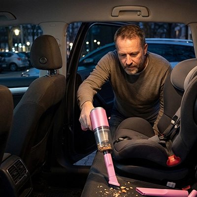 Aspirateur voiture homme aspire