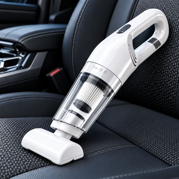 aspirateur voiture blanc