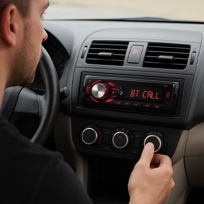Autoradio bluetooth dans voiture