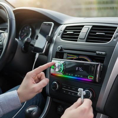 Autoradio bluetooth dans voiture