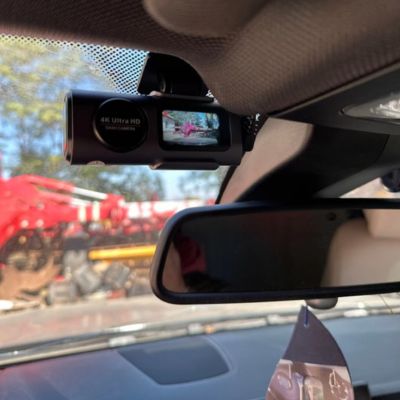 dashcam voiture avant arrière au-dessus rétroviseur intérieur