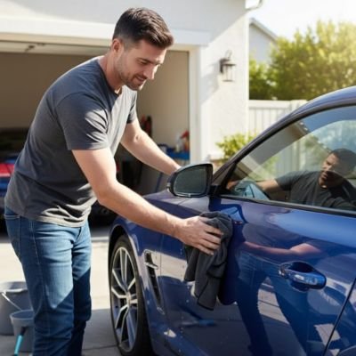 Chiffons microfibre homme essui voiture