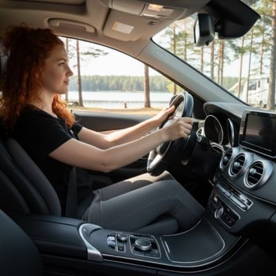 Coussin coccyx conduite voiture