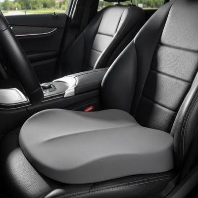 Coussin coccyx gris pour voiture