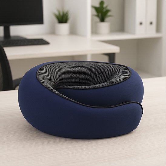 Coussin de voyage  bleu