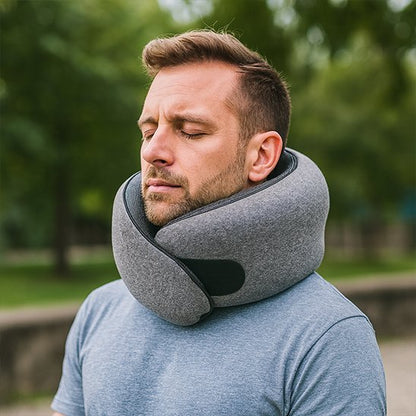 Coussin de voyage gris