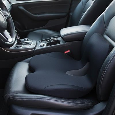 Coussin lombaire voiture équerre noire