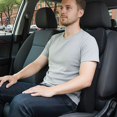 Coussin lombaire voiture homme assis