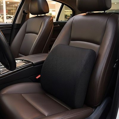 Coussin lombaire voiture noir