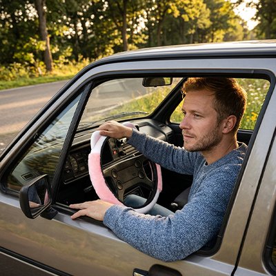 Couvre volant homme voiture