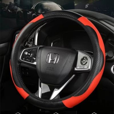 couvre volant noir et rouge