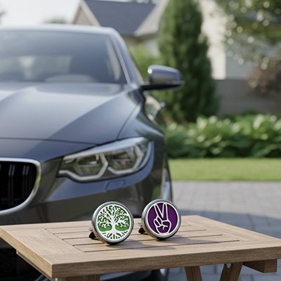 Diffuseur de parfum table devant voiture