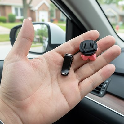 Diffuseur parfum voiture dans main