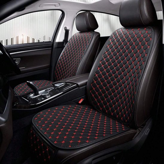Housse de siege voiture noir et rouge