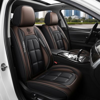 Housse pour voiture cuir marron
