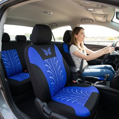 Housse siege pour voiture set bleu