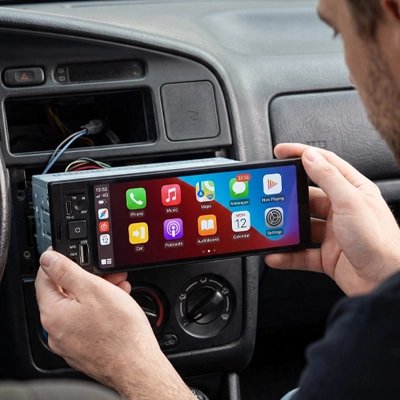 installation Autoradio carplay dans voiture