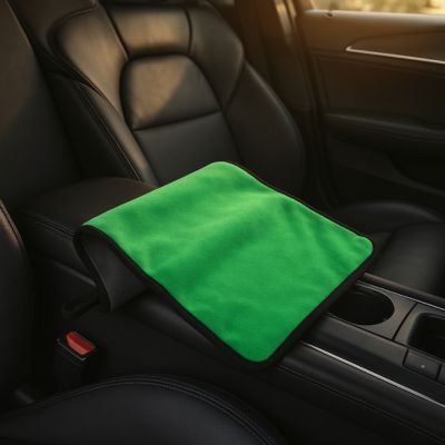 lavette microfibre vert