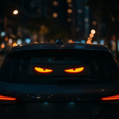 led voiture pare brise arrière oeil de démon