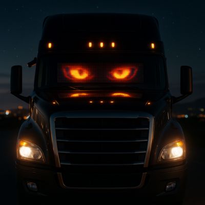 led voiture pare brise avant de camion