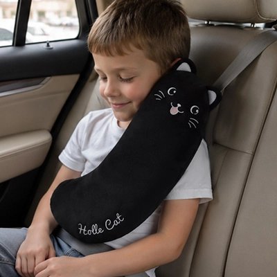 Oreiller de voyage sur ceinture voiture