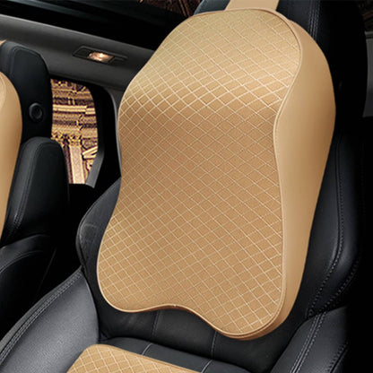 coussin cervical beige voiture