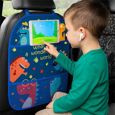 Organisateur voiture enfant bleu foncé