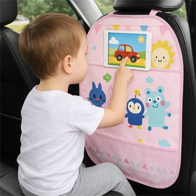 Organisateur voiture enfant rose