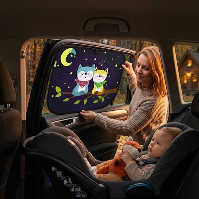 Pare soleil voiture bébé chat