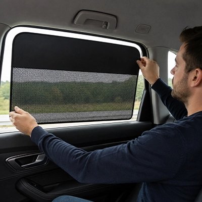 Pare soleil voiture porte arrière