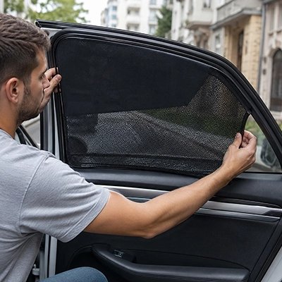 Pare soleil voiture porte avant