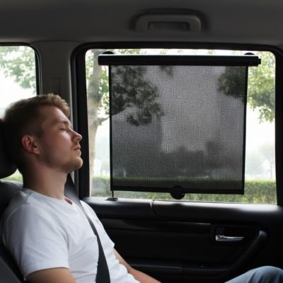 Pare soleil voiture store sommeil homme