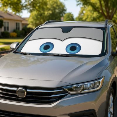 Pare soleil voiture regard gris