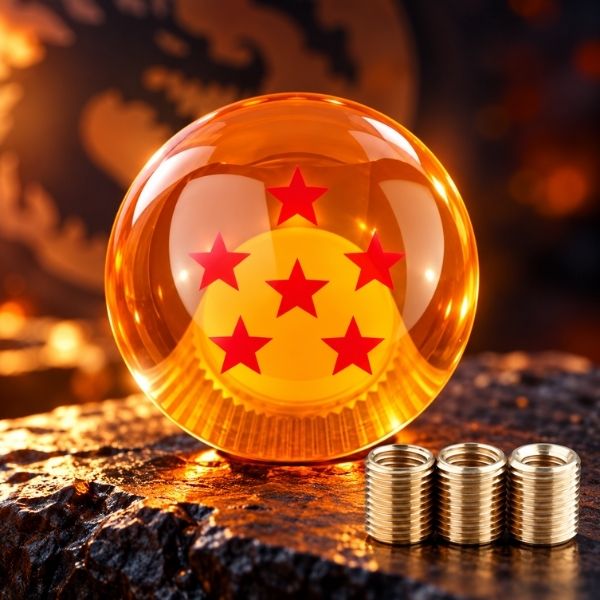 pommeau levier de vitesse DBZ boule 6 étoiles
