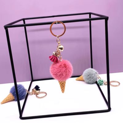 porte clés glace rose