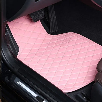 tapis de voiture conducteur rose