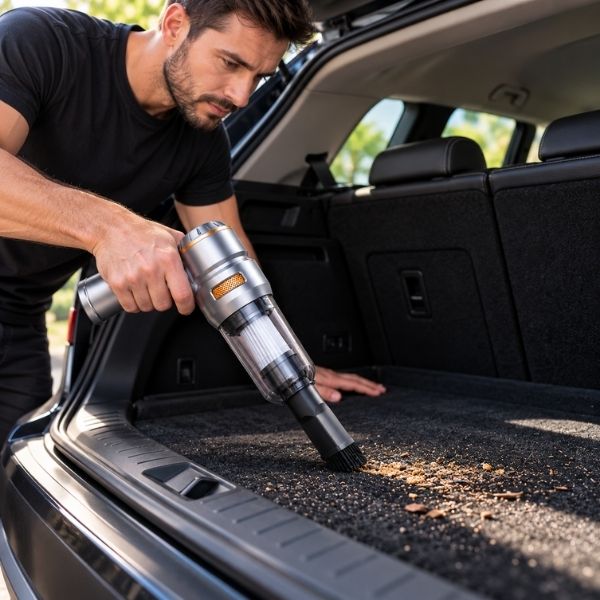 qui nettoie coffre avec aspirateur voiture professionnel