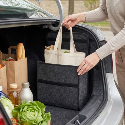Rangement coffre voiture alimentaire