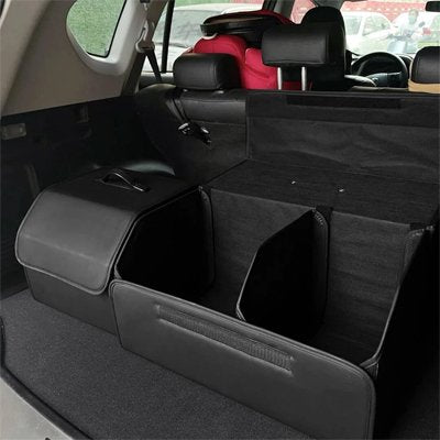 Rangement coffre voiture boite ouverte